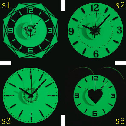 Orologio da parete Neon luminescenti