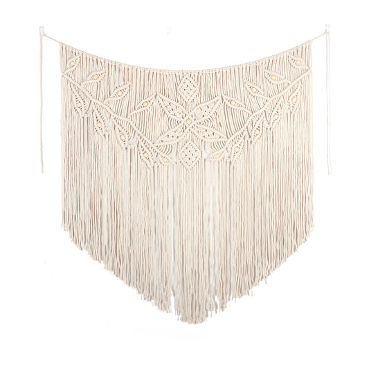 Arazzo Foglie sagomate beige minimalista