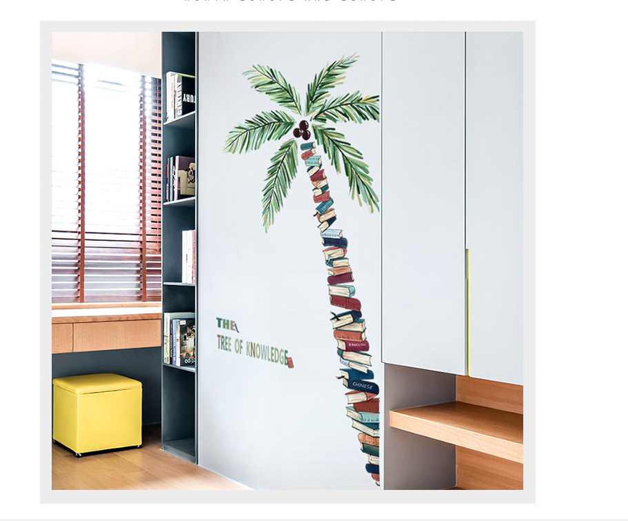 Decalcomania albero e libri