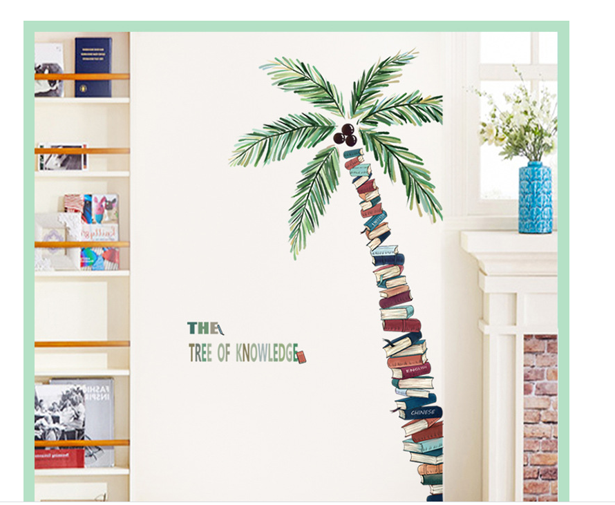 Decalcomania albero e libri