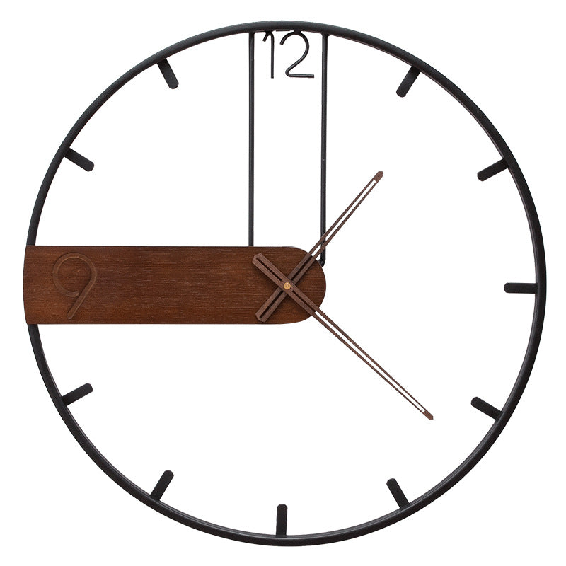Orologio da parete Semicircolo legno