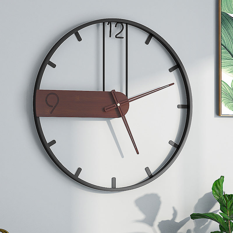 Orologio da parete Semicircolo legno