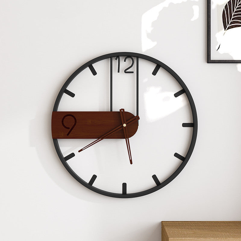 Orologio da parete Semicircolo legno