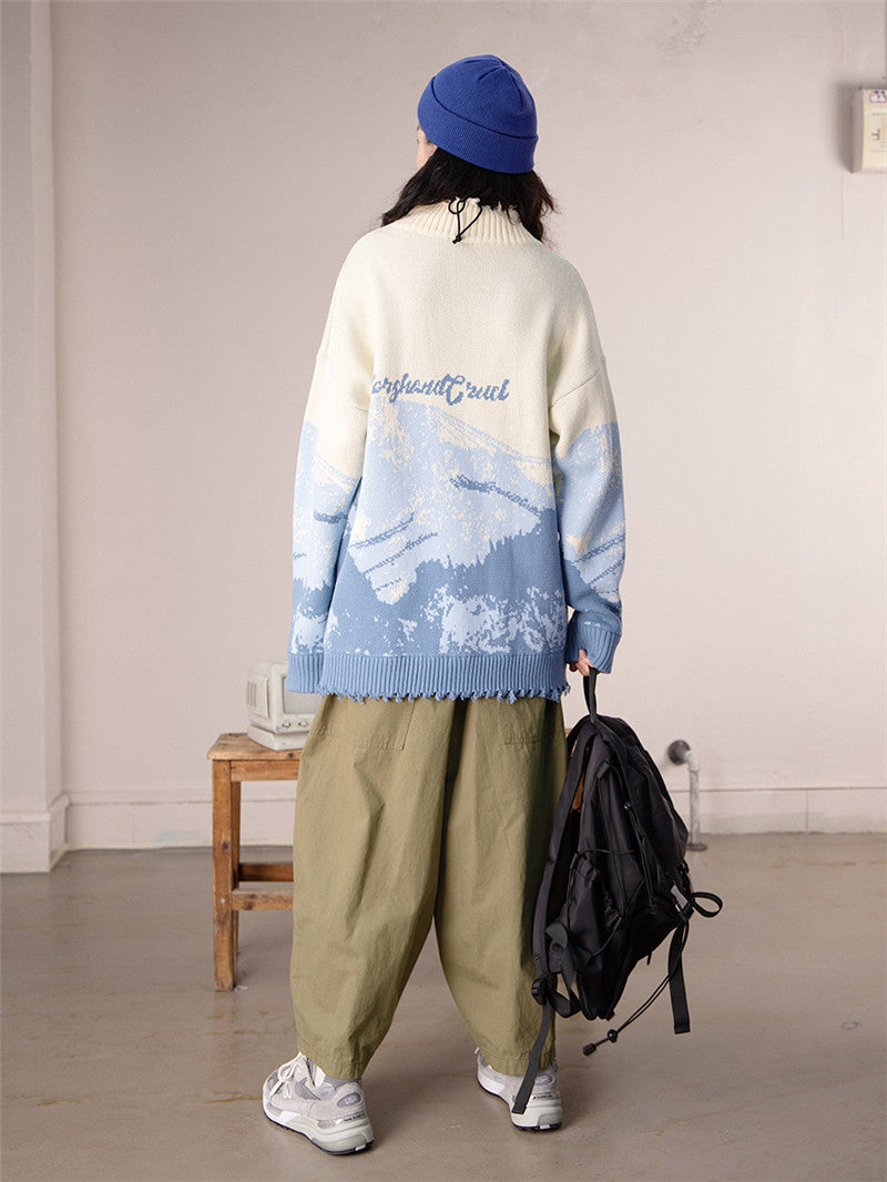 Maglione jacquard giapponese