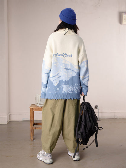 Maglione jacquard giapponese