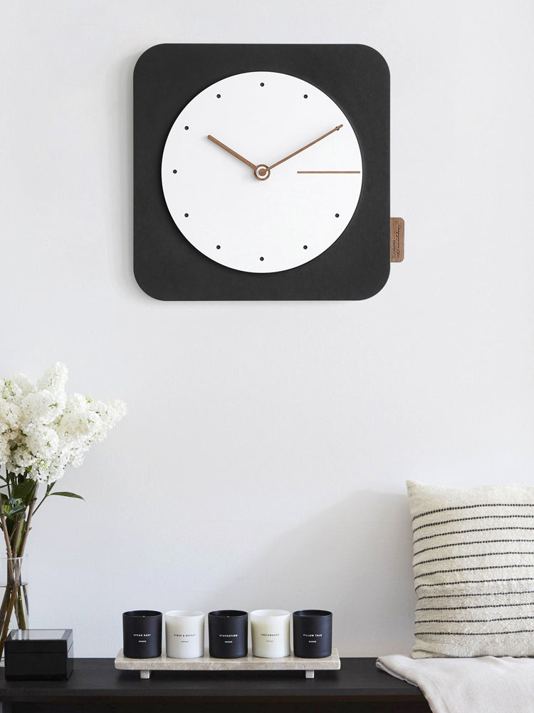 Orologio da parete Quadrato nero