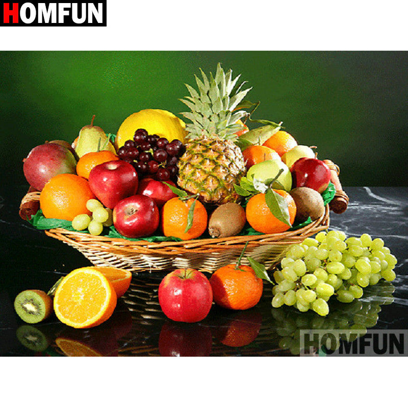 Ricamo diamante frutta