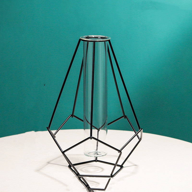 Vaso ferro e vetro