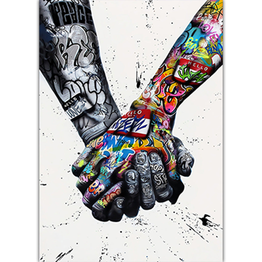 Stampa Mani Intrecciate