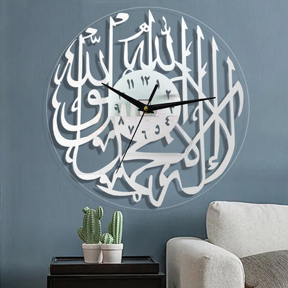 Specchio acrilico con orologio