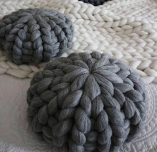 Cuscino lana hand-woven