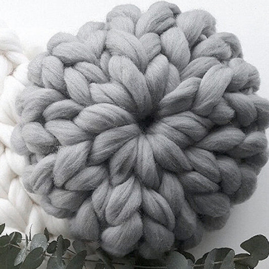 Cuscino lana hand-woven