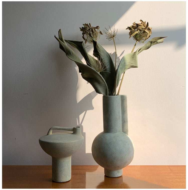 Vaso ceramica arte floreale