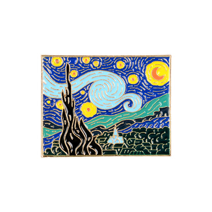 Spilla Stelle Smaltata Retro