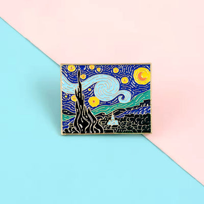 Spilla Stelle Smaltata Retro