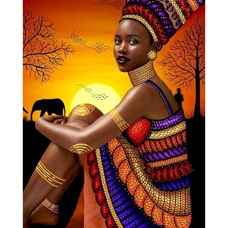 Kit ritratto donna africana
