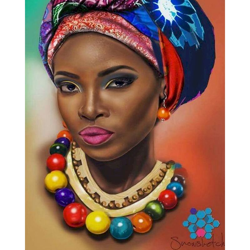 Kit ritratto donna africana