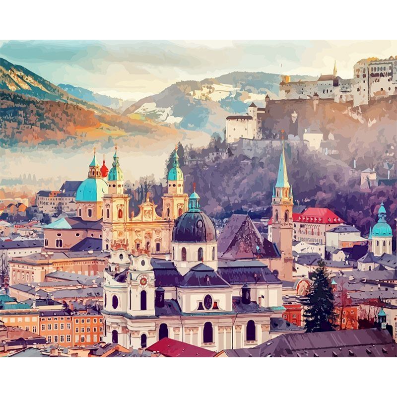 Quadro paesaggio montano