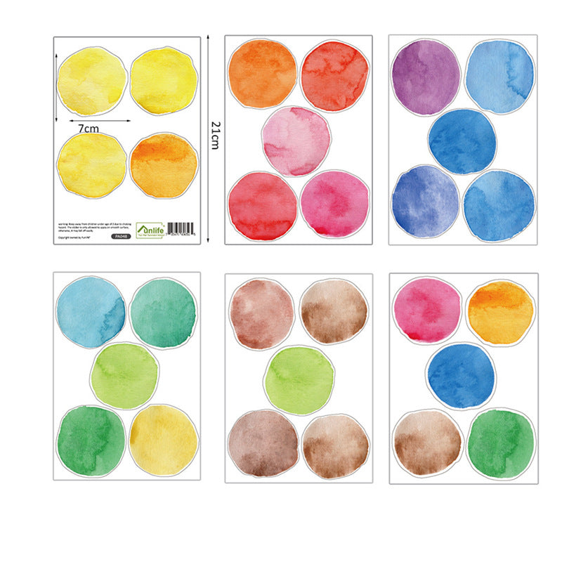 Adesivo murale puntini colorati