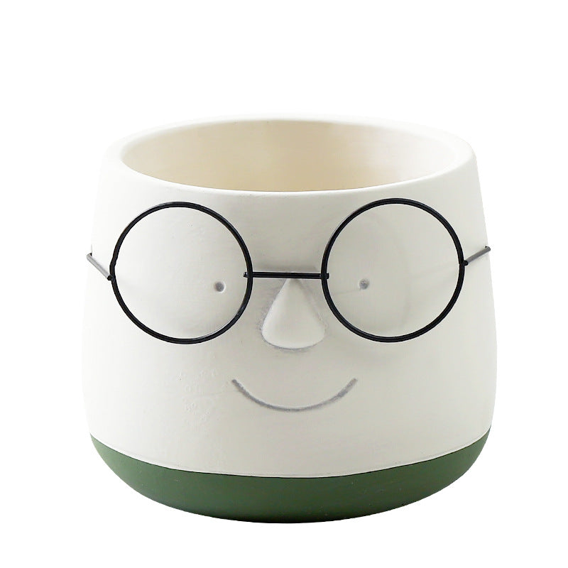 Vaso di vetro per piante