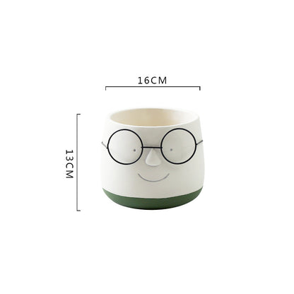 Vaso di vetro per piante