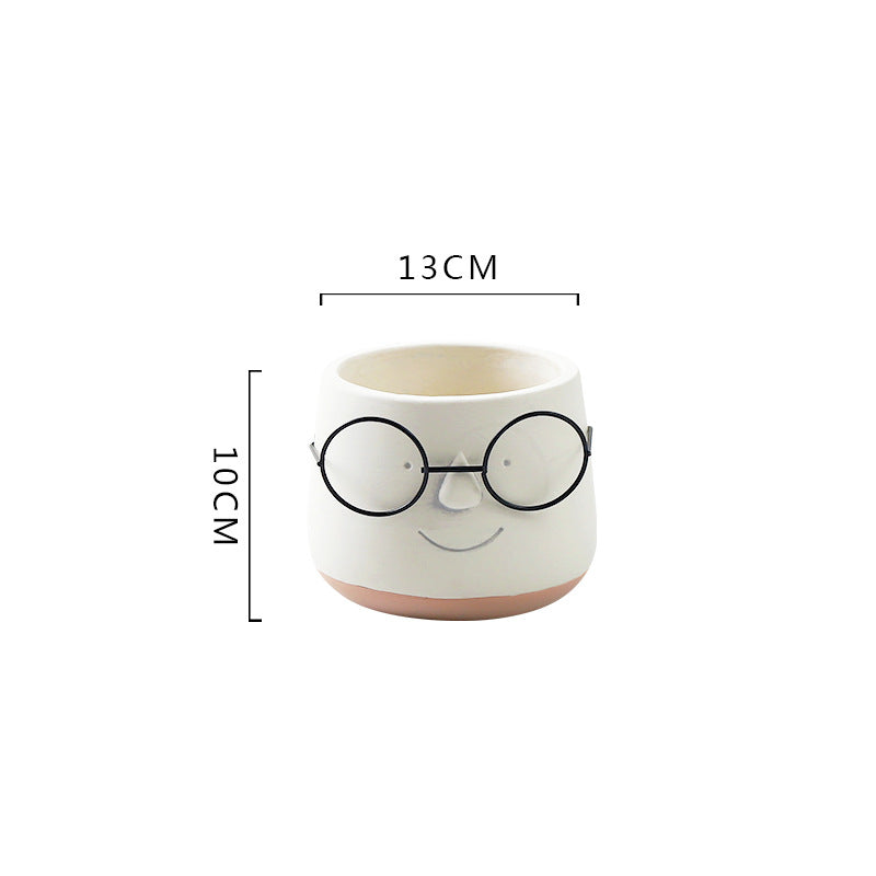 Vaso di vetro per piante