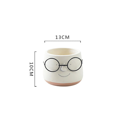 Vaso di vetro per piante