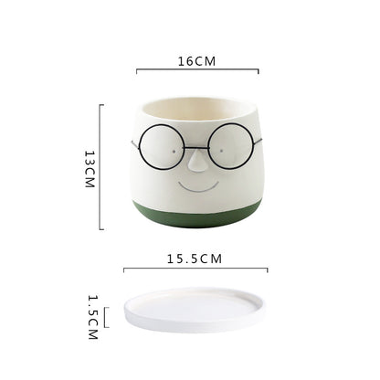 Vaso di vetro per piante