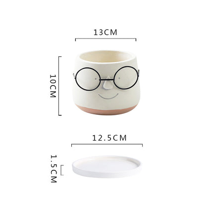 Vaso di vetro per piante