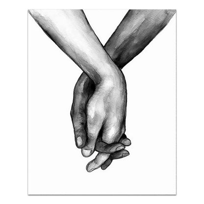 Quadro Mani Romantiche