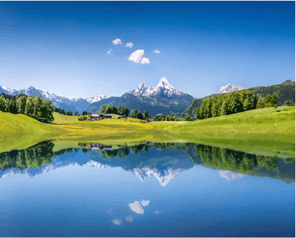 Quadro paesaggio olio