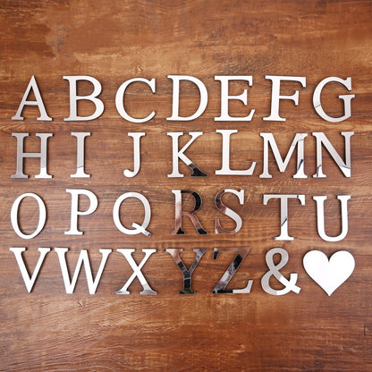 Adesivo Lettere Specchio 3D