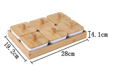 Piatto per frutta secca con coperchio