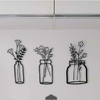 Silhouette metallica fiori