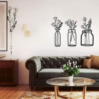 Silhouette metallica fiori