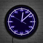 Orologio da parete Neon verde