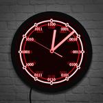 Orologio da parete Neon verde
