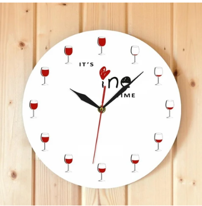 Orologio da parete Bicchieri vino