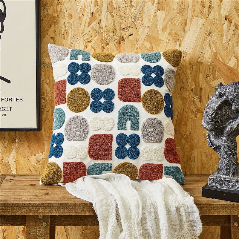 Cuscino Cotone Ricamato