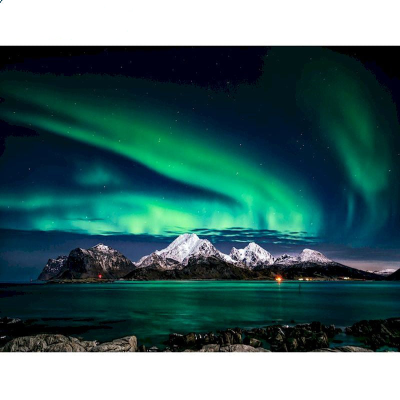 Dipinto aurora boreale