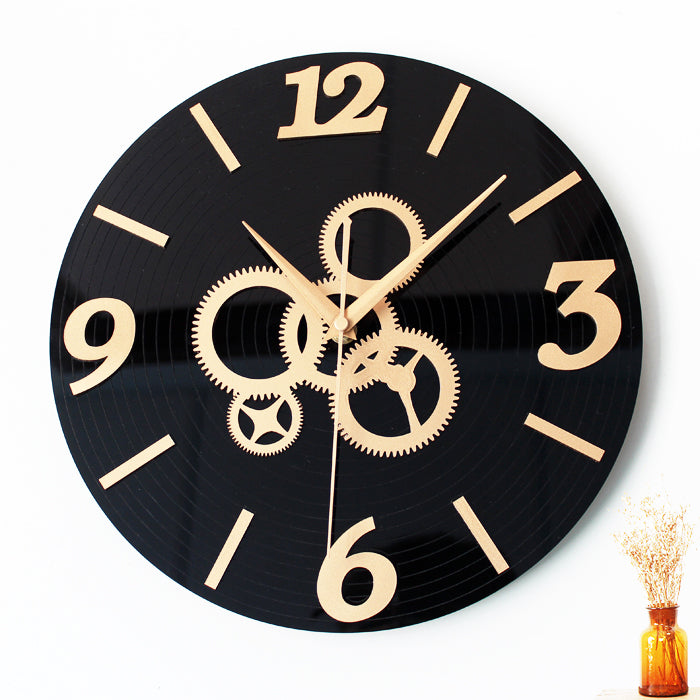 Orologio da parete Ingranaggi dorati