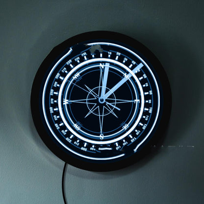 Orologio da parete Bussola neon