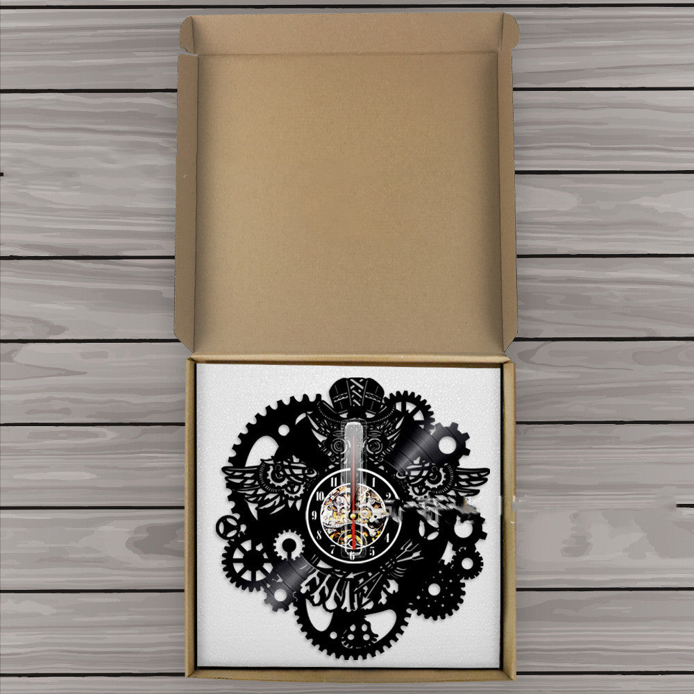 Orologio da parete Gufo e ingranaggi