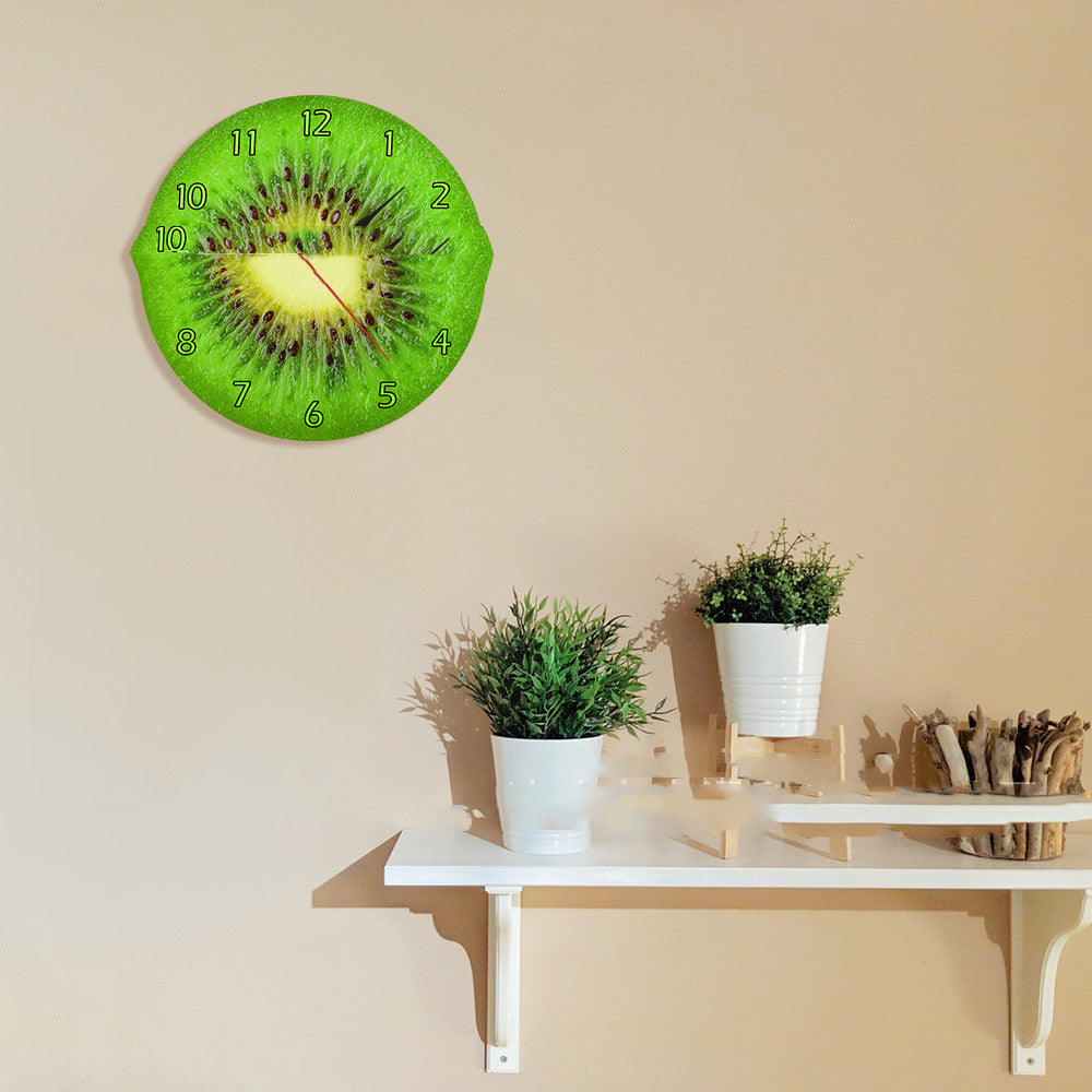 Orologio da parete Fetta di kiwi