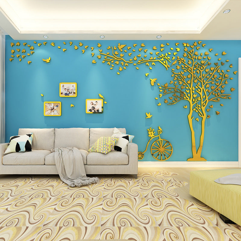 Specchio adesivo 3D cristallo