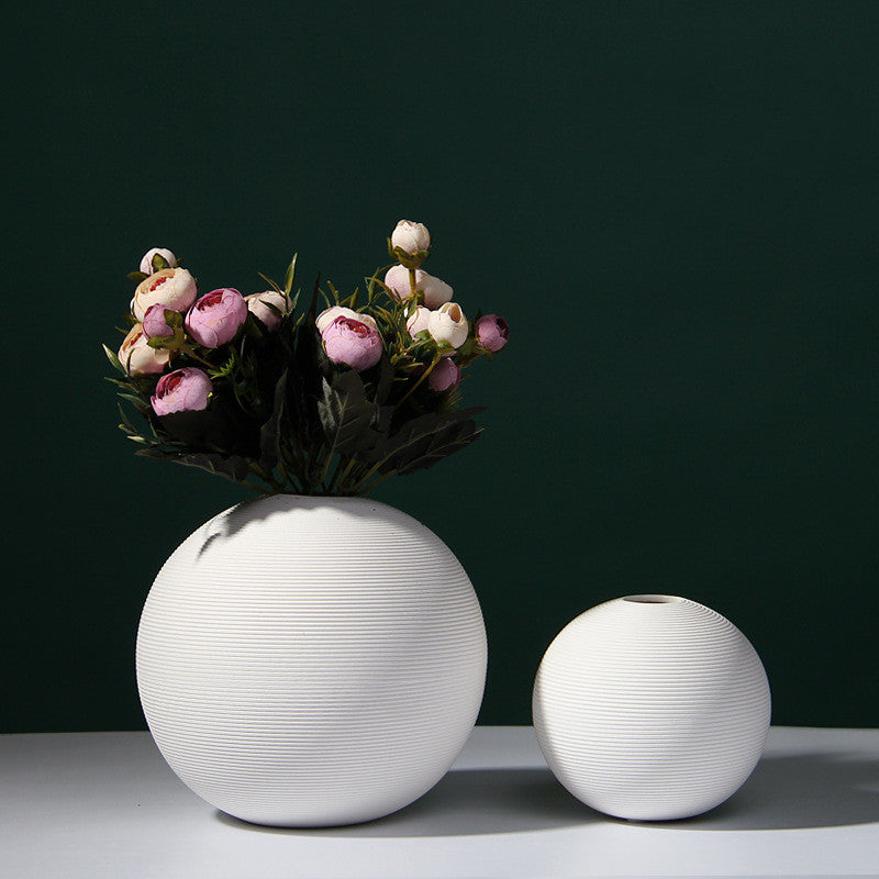 Vaso ceramica bianco