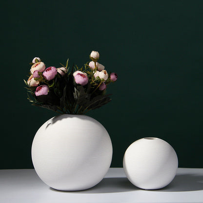 Vaso ceramica bianco