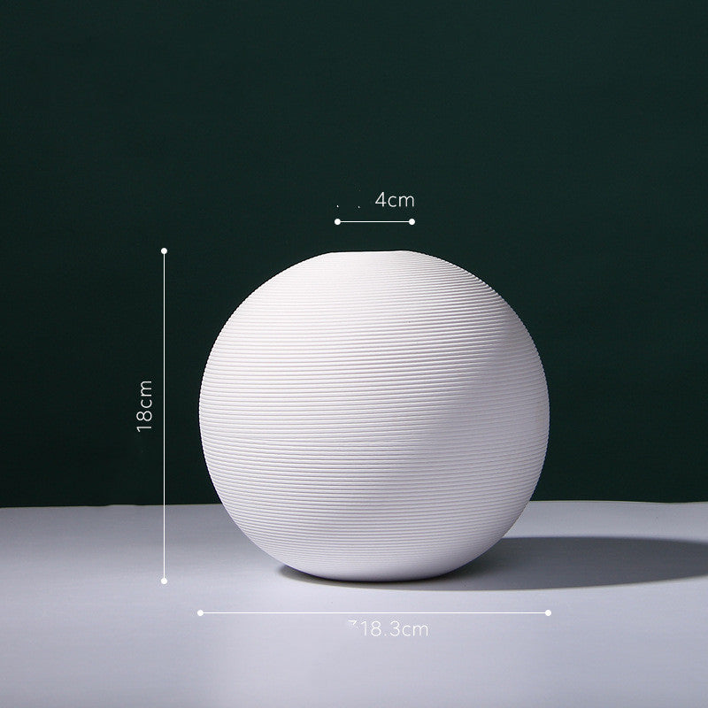 Vaso ceramica bianco