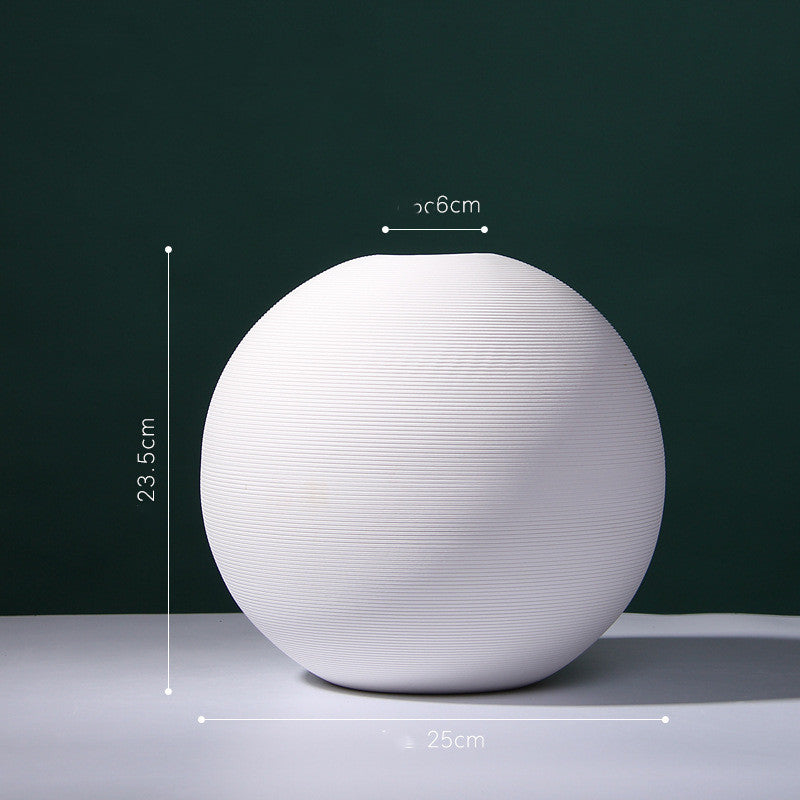 Vaso ceramica bianco