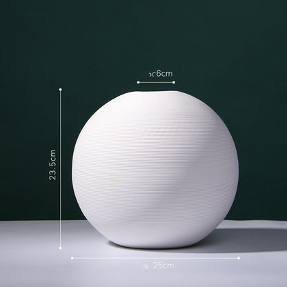 Vaso ceramica bianco
